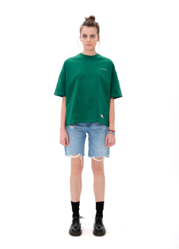 212 Basic T-Shirt - Green/Pink