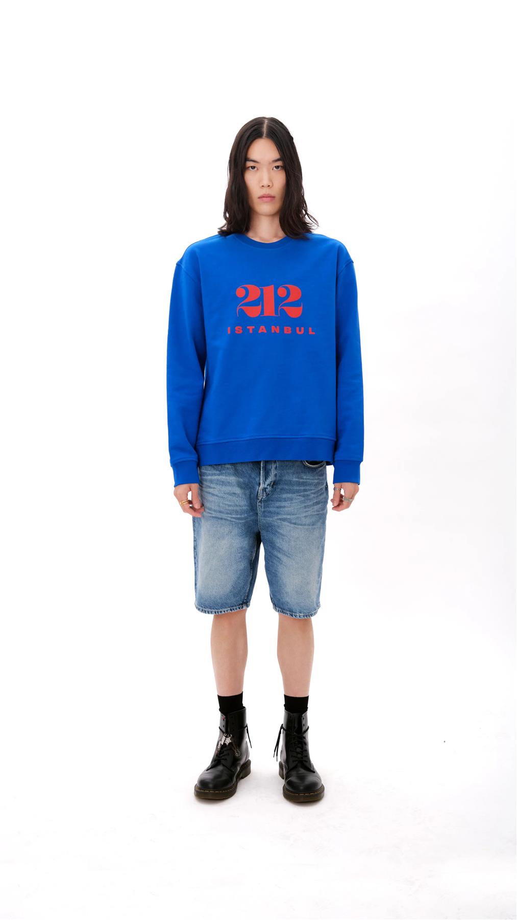 212 Sweatshirt - Blue (Logo)